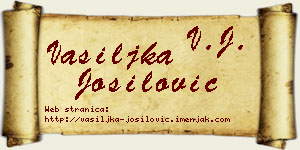 Vasiljka Jošilović vizit kartica